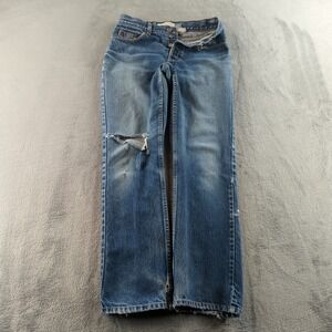 Vintage Y2K Gap Jeans Womens 4 (Fits 28x29) Blue Faded Bootcut Whiskers Canada